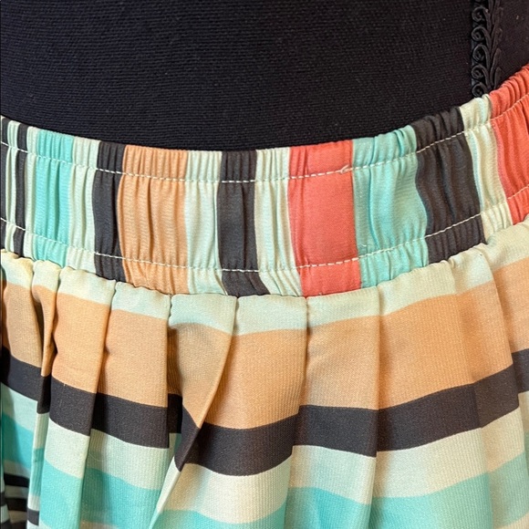 BCBGeneration Colorful Striped Mini Skirt, Lined XS - Picture 3 of 7